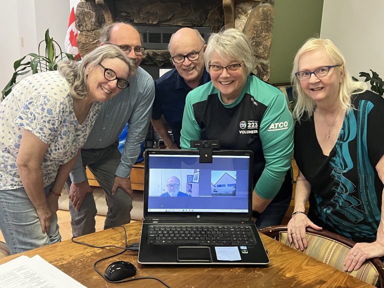 Board Members after Board meeting Sept 21,2023 ( Peter Chynoweth,Alison Mackay, Alistair Mackay, Dave Goodwin,Isabelle Doblanko,Norma Jean Atkinson) Not in the picture- Marlene Swain